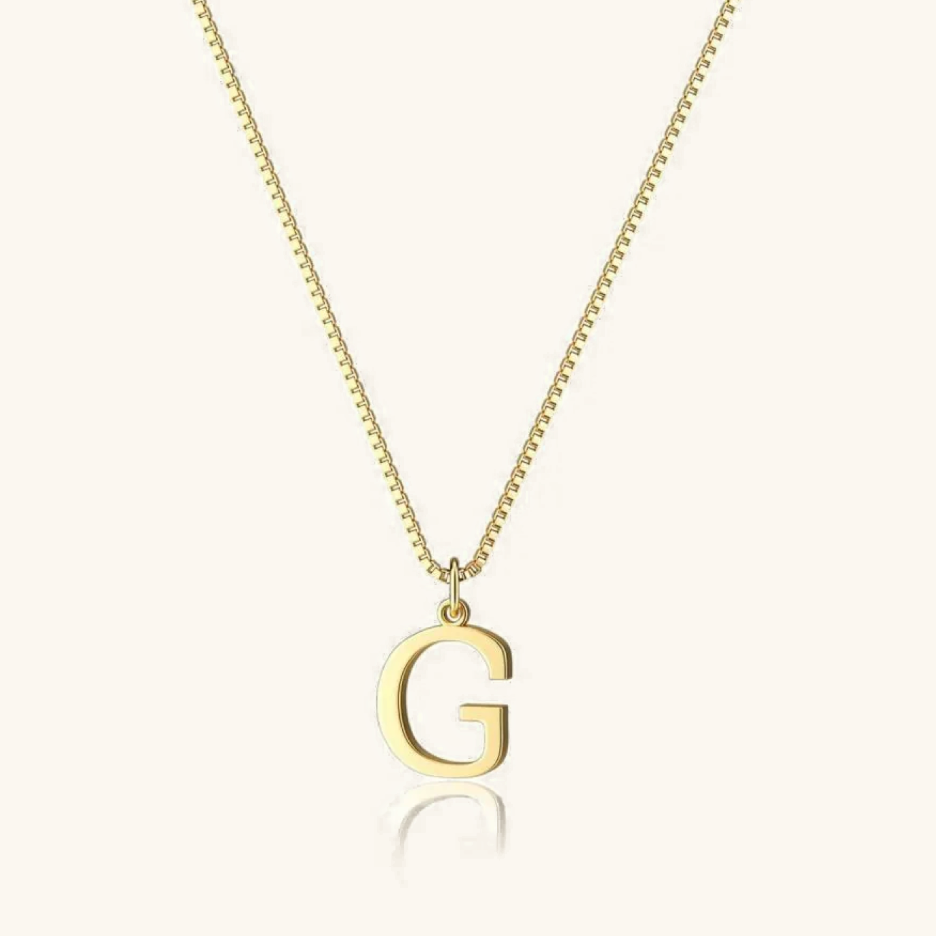 Personalized Initial Gold Necklace
