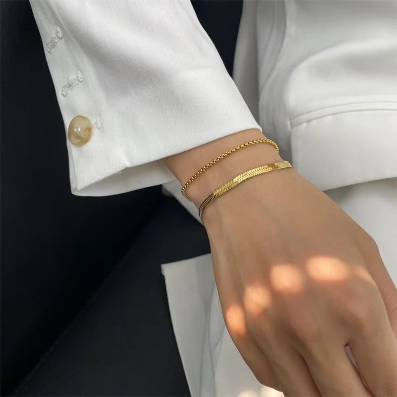 Dainty Gold Chain Bracelet