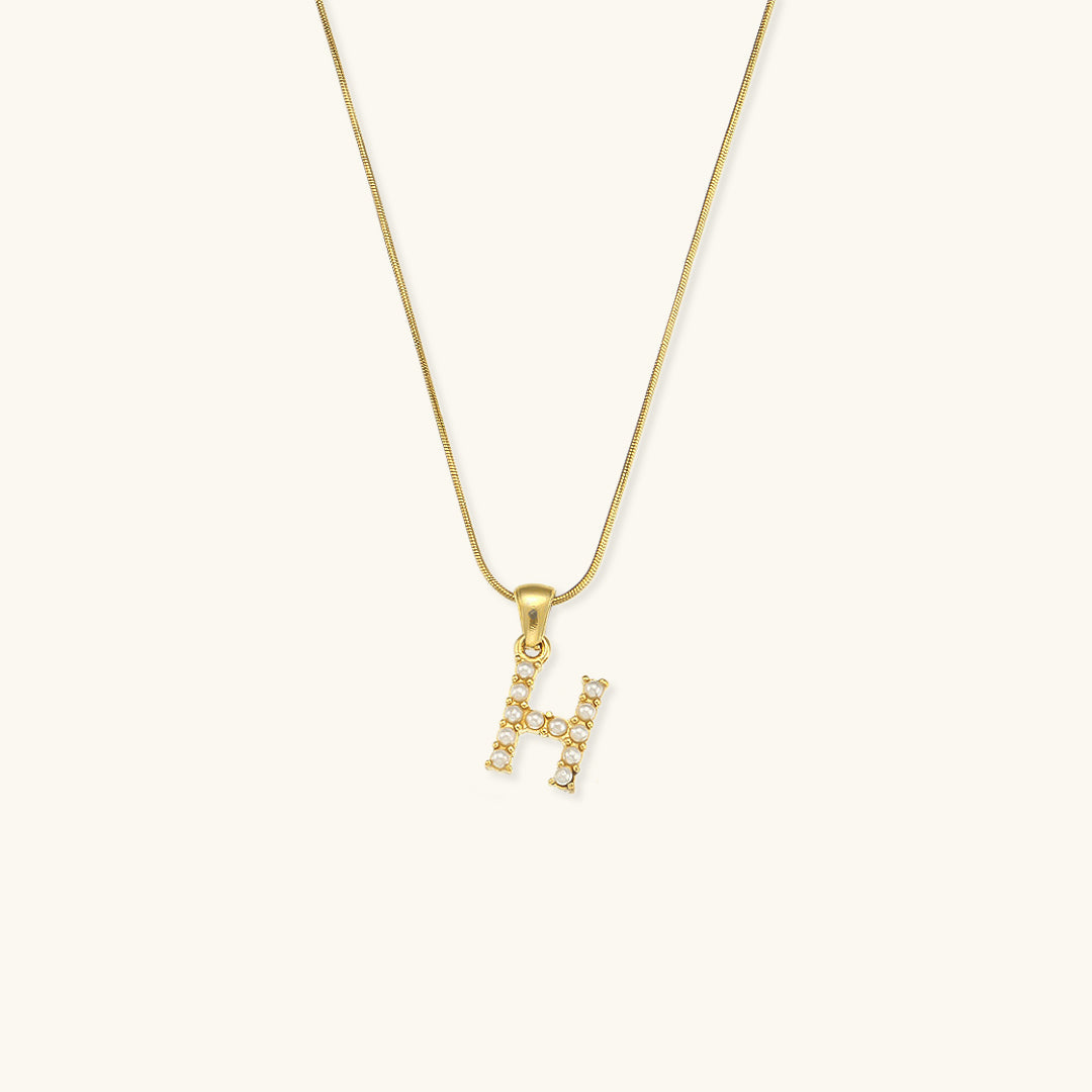 Personalized Pearl Initial Necklace
