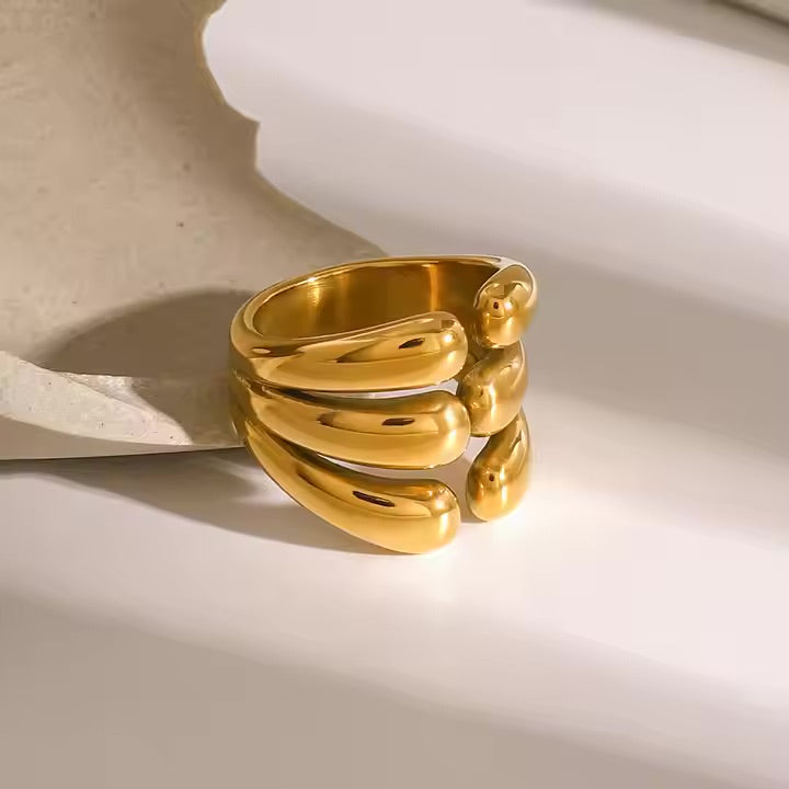 Elysian Layered Gold Band