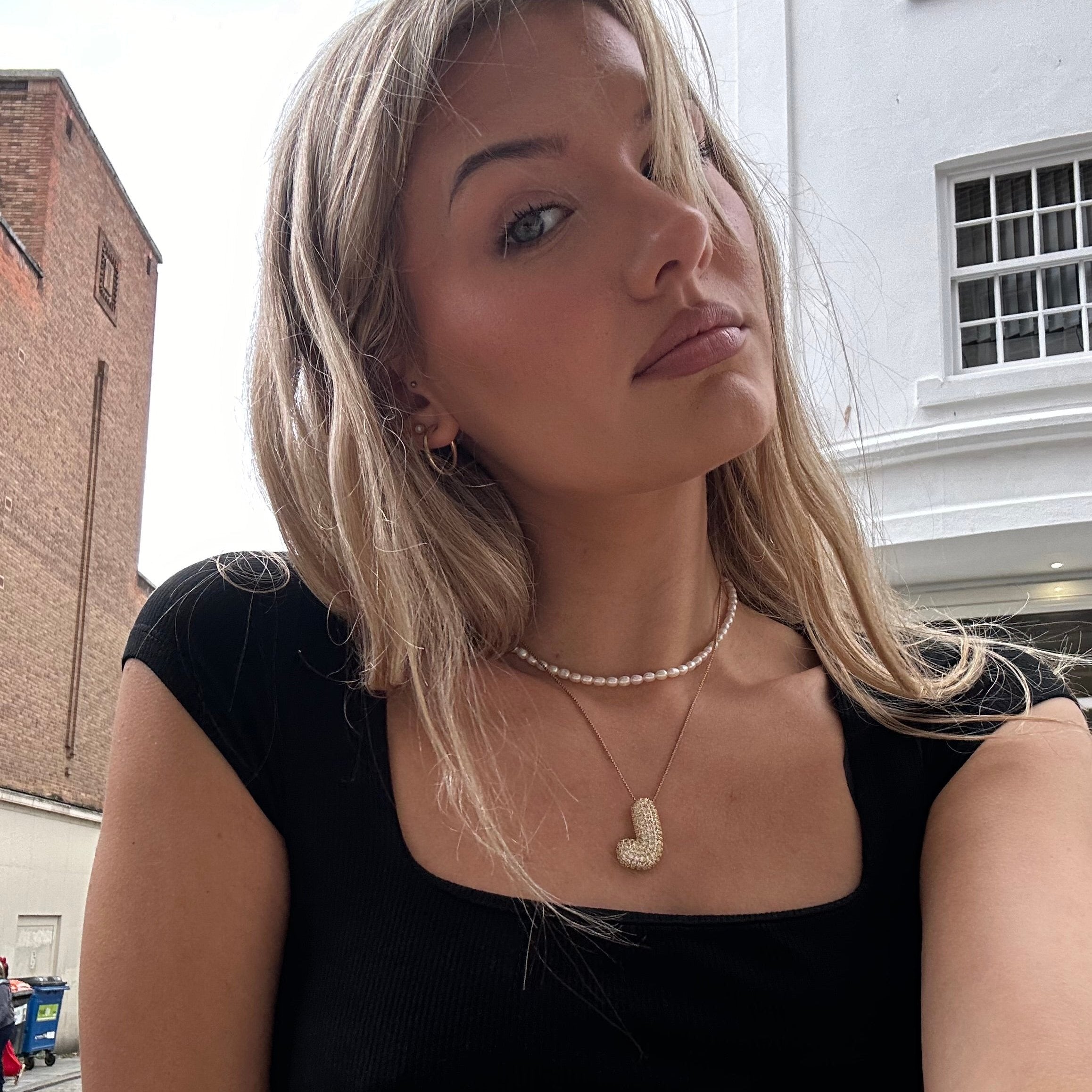 Bespoke Diamond Initial Pendant Necklace