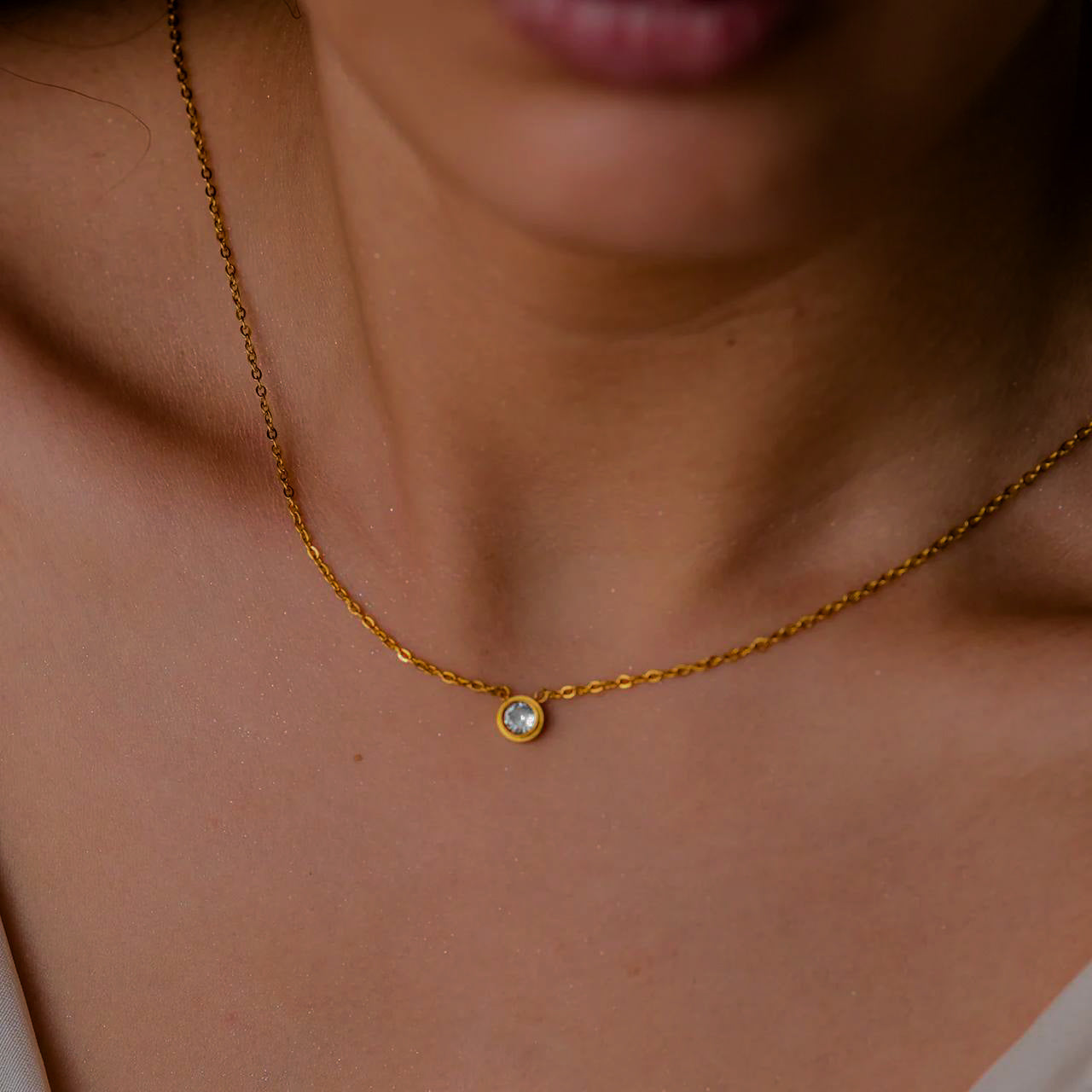 Celestial Sparkle Gold Necklace