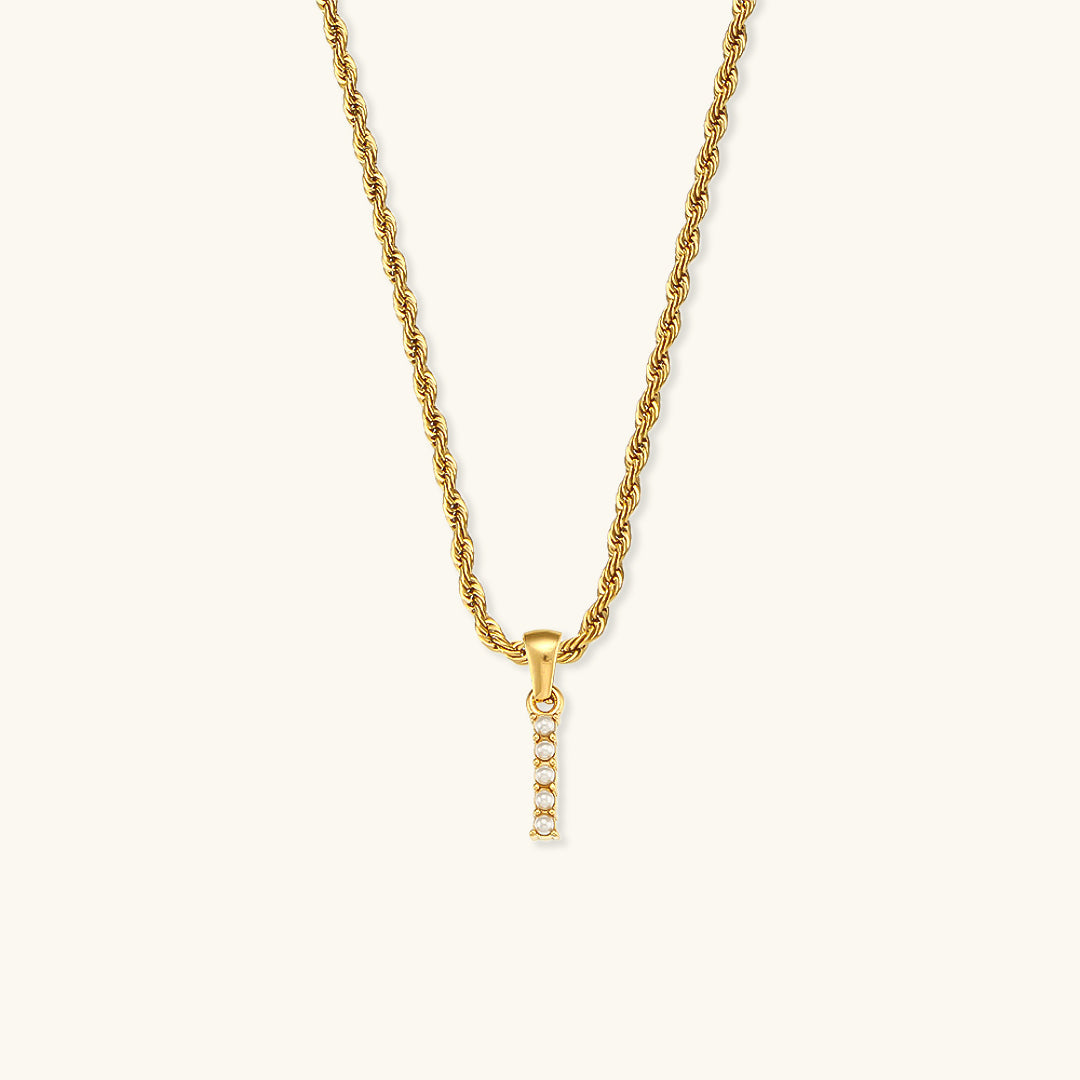Personalized Pearl Initial Necklace