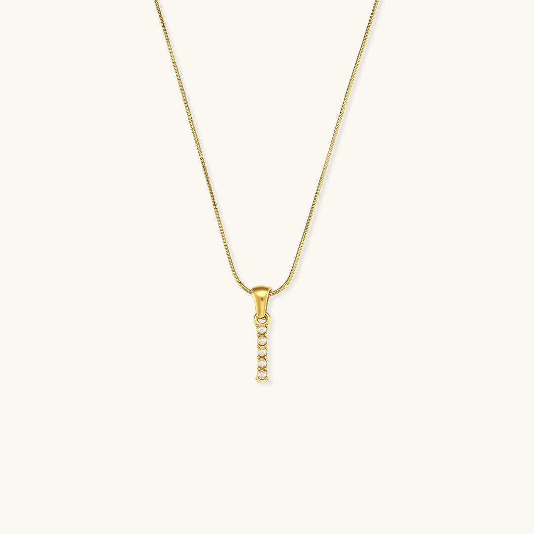 Personalized Pearl Initial Necklace