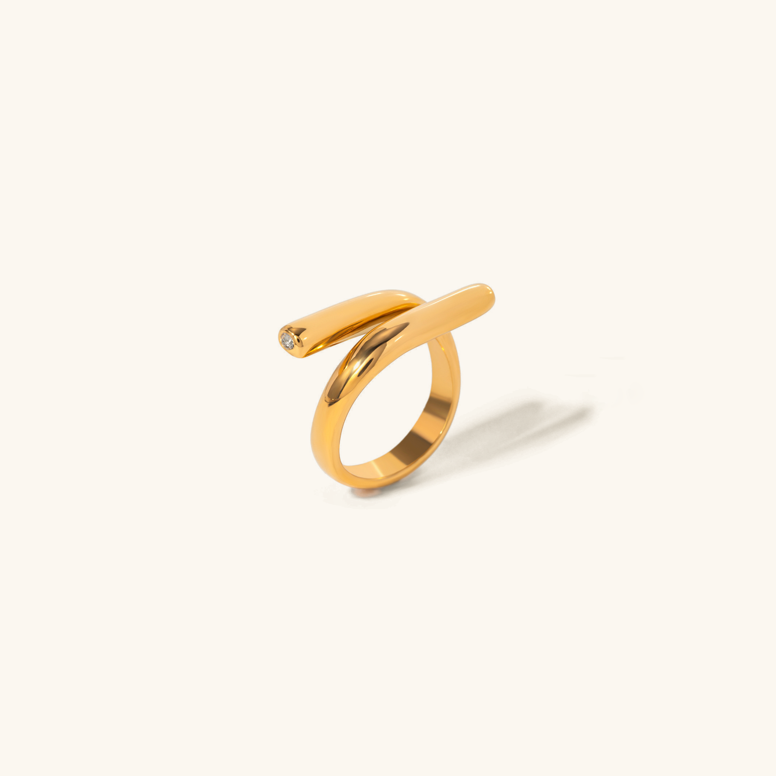 Whispering Gold Twist Ring