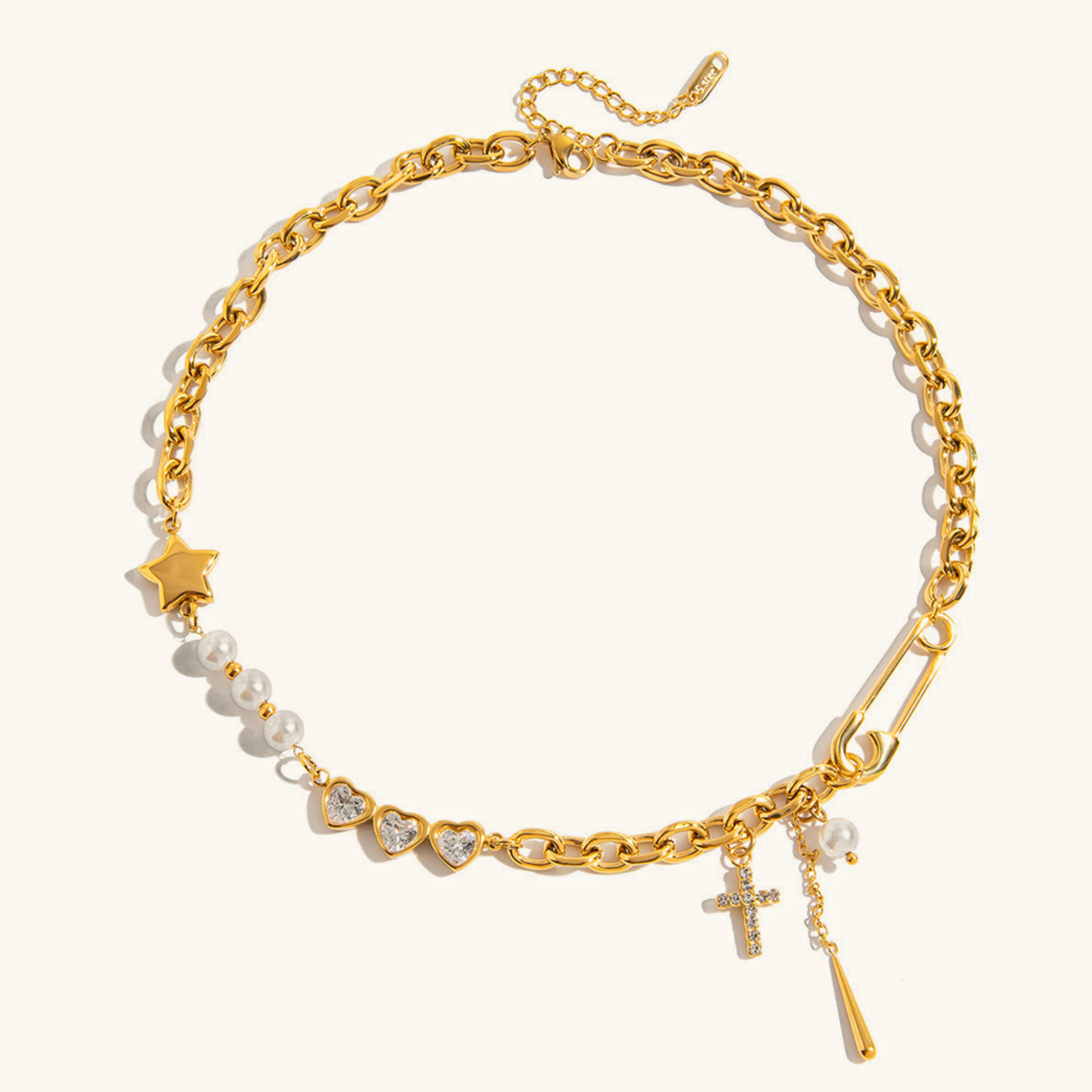 Luxe Pearl & Diamond Necklace