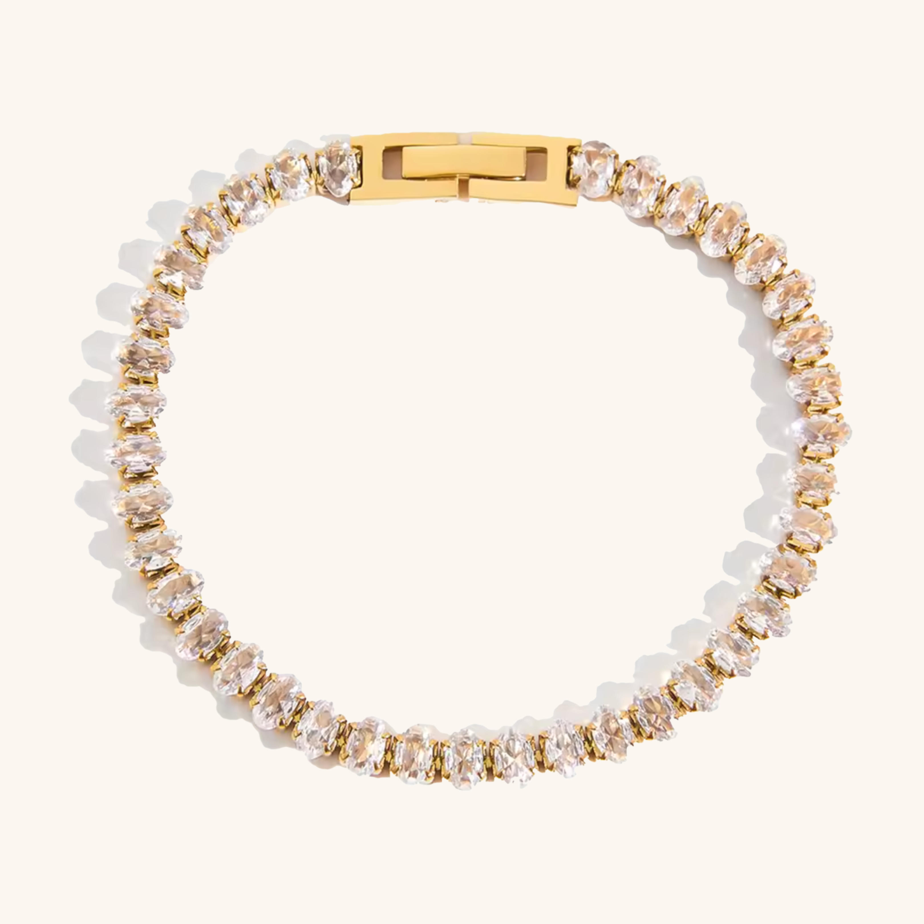 Sparkling Oval Tennis Bracelet