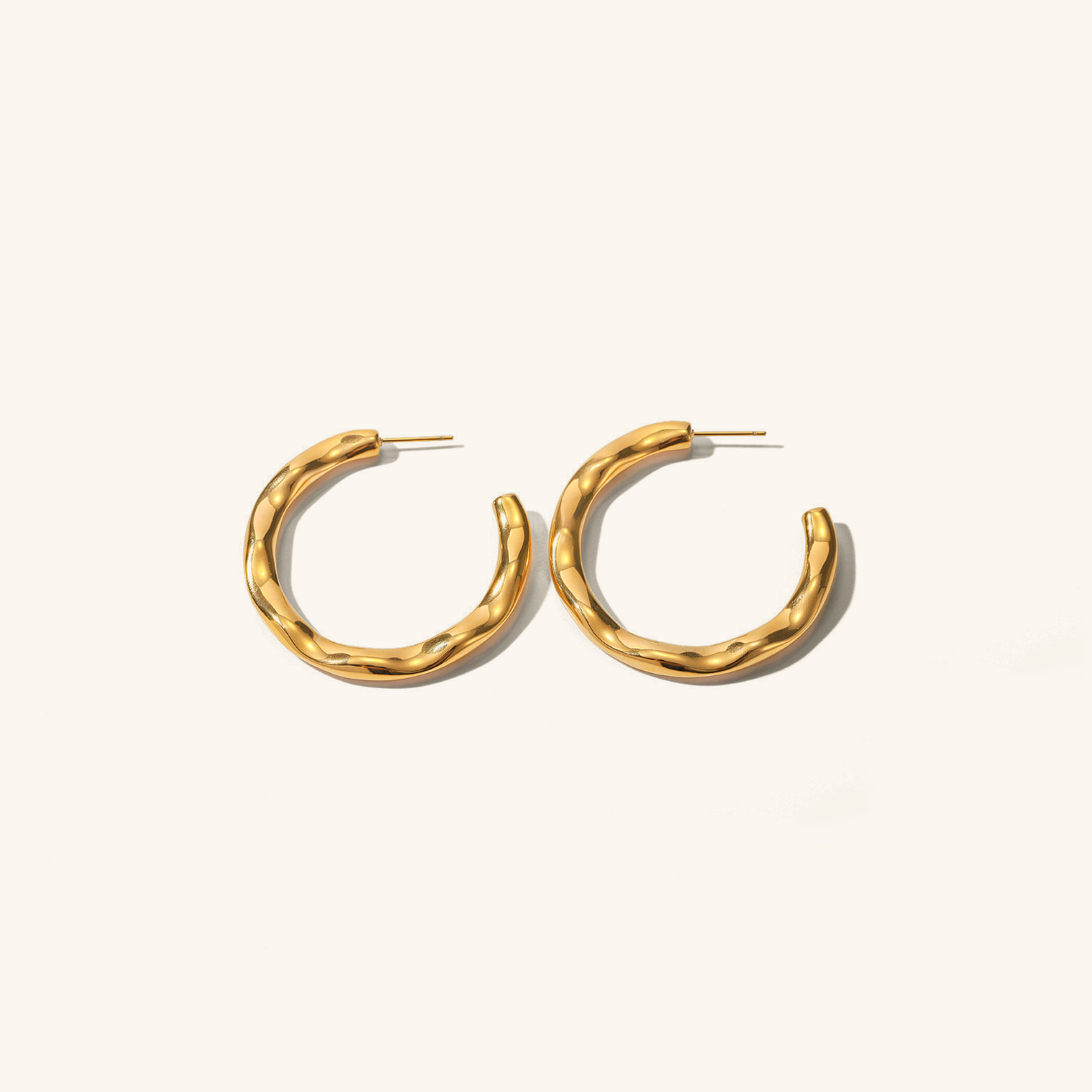 Anya Sculptural Gold Earrings