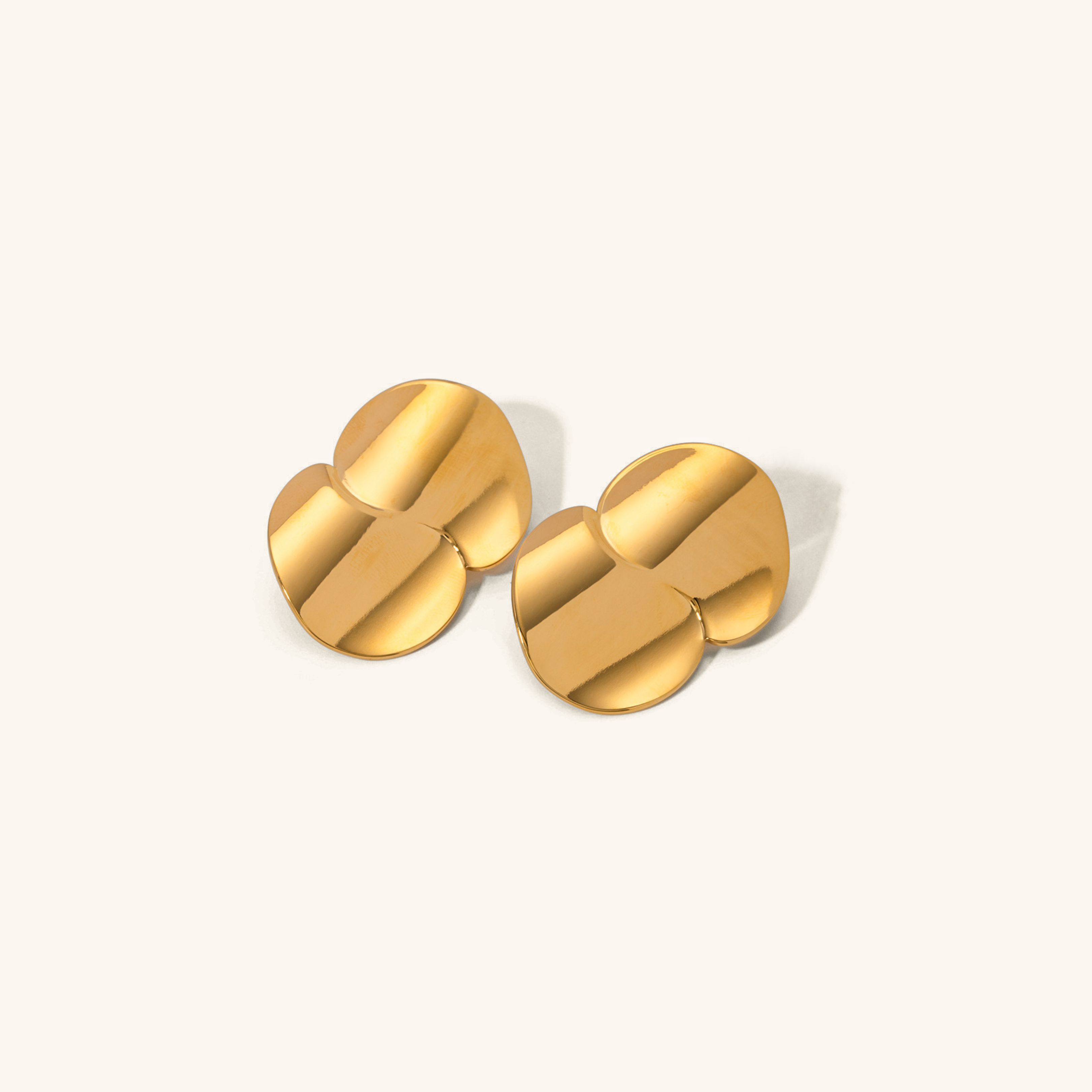 Intertwined Discs Earrings