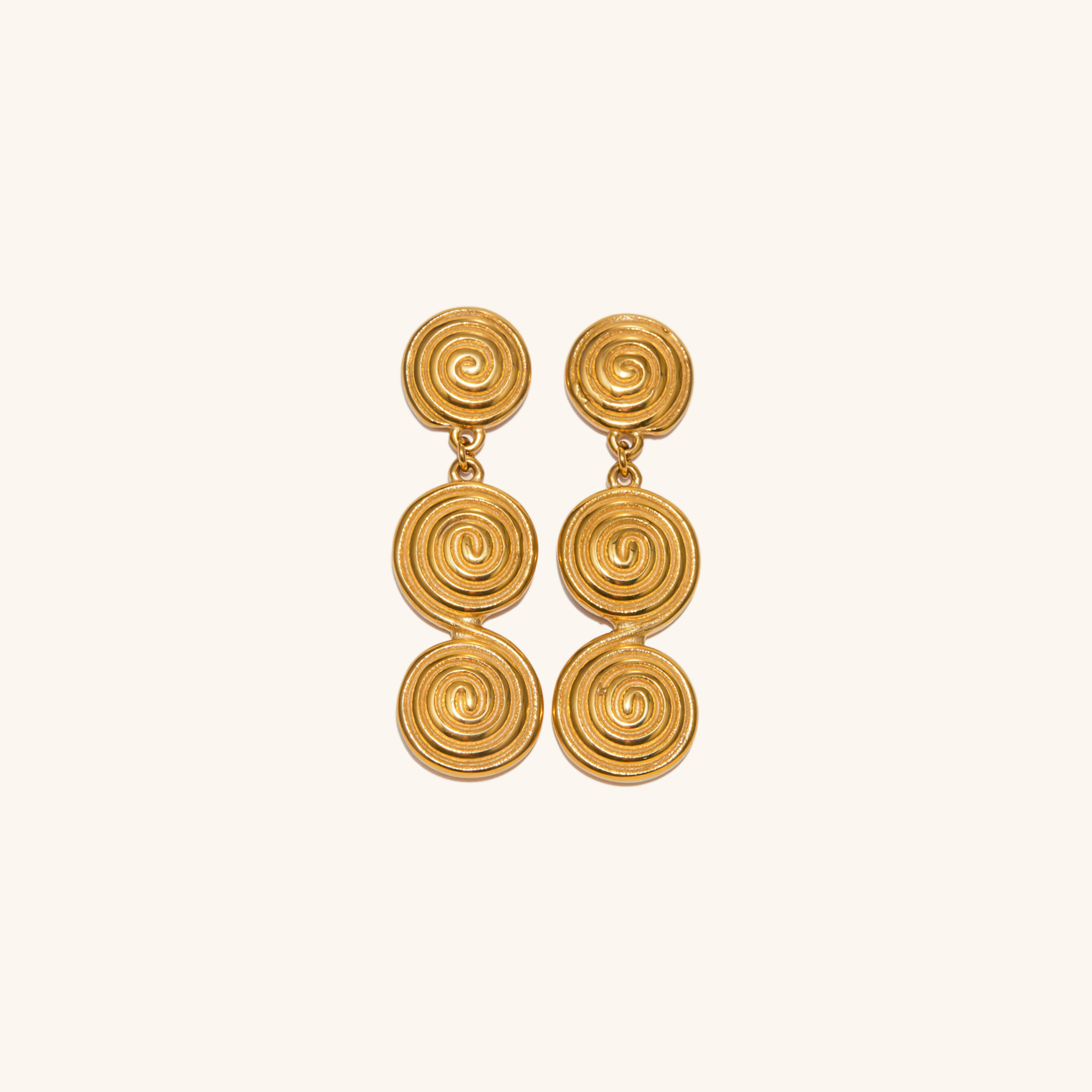 Ethereal Gold Infinity Earrings