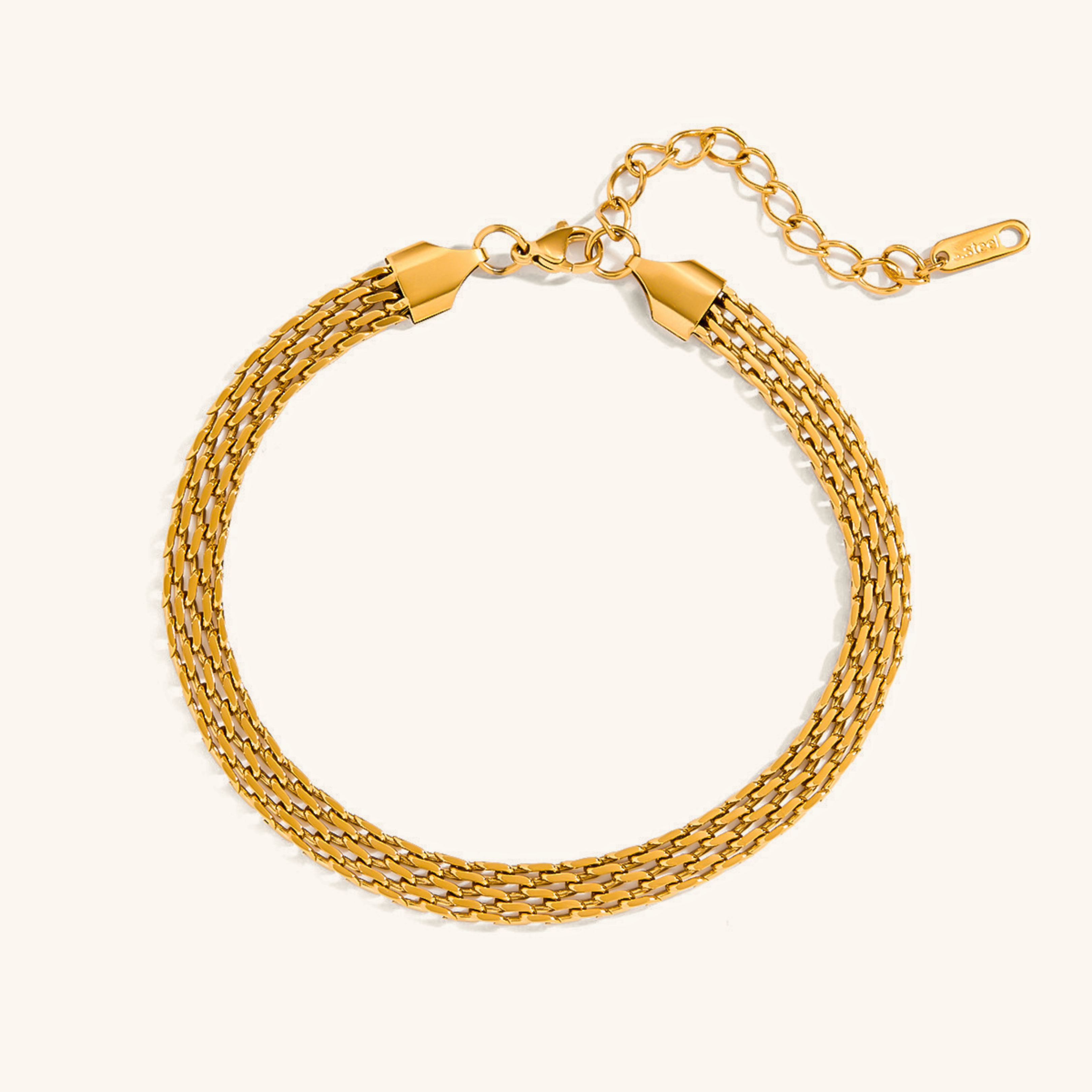 Avelie Gold Mesh Anklet