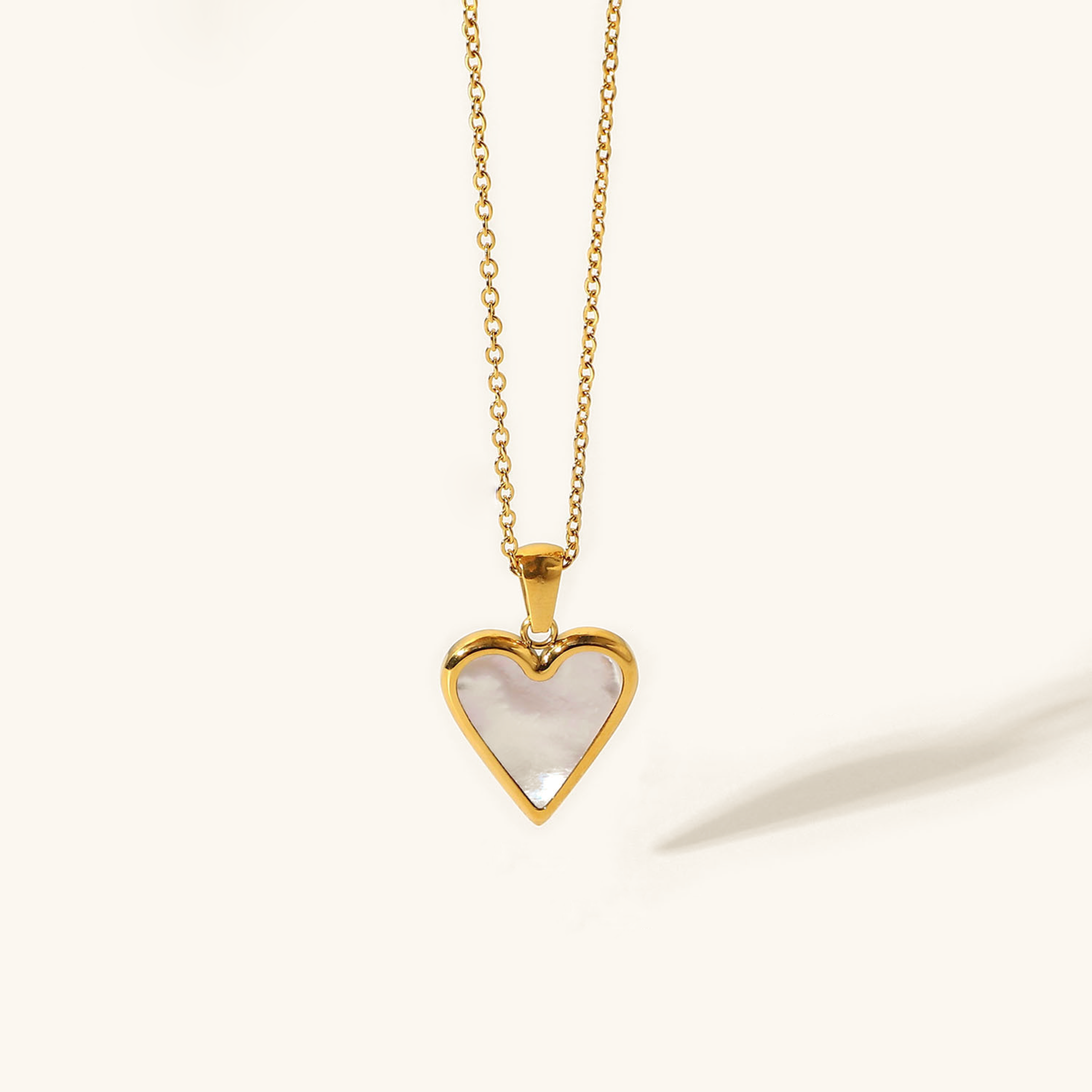 Radiant Heart Gold Necklace