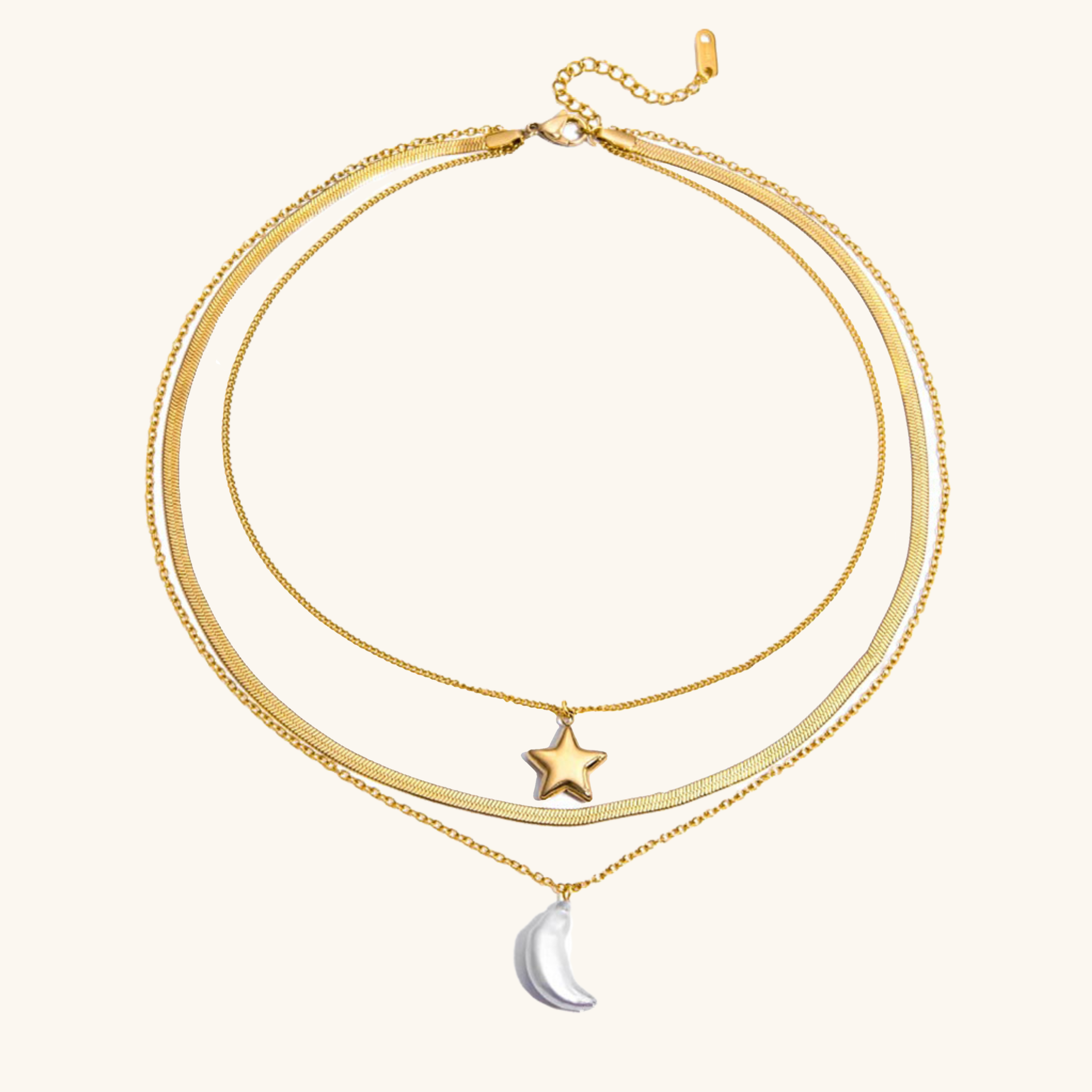 Celestial Glow Layered Necklace