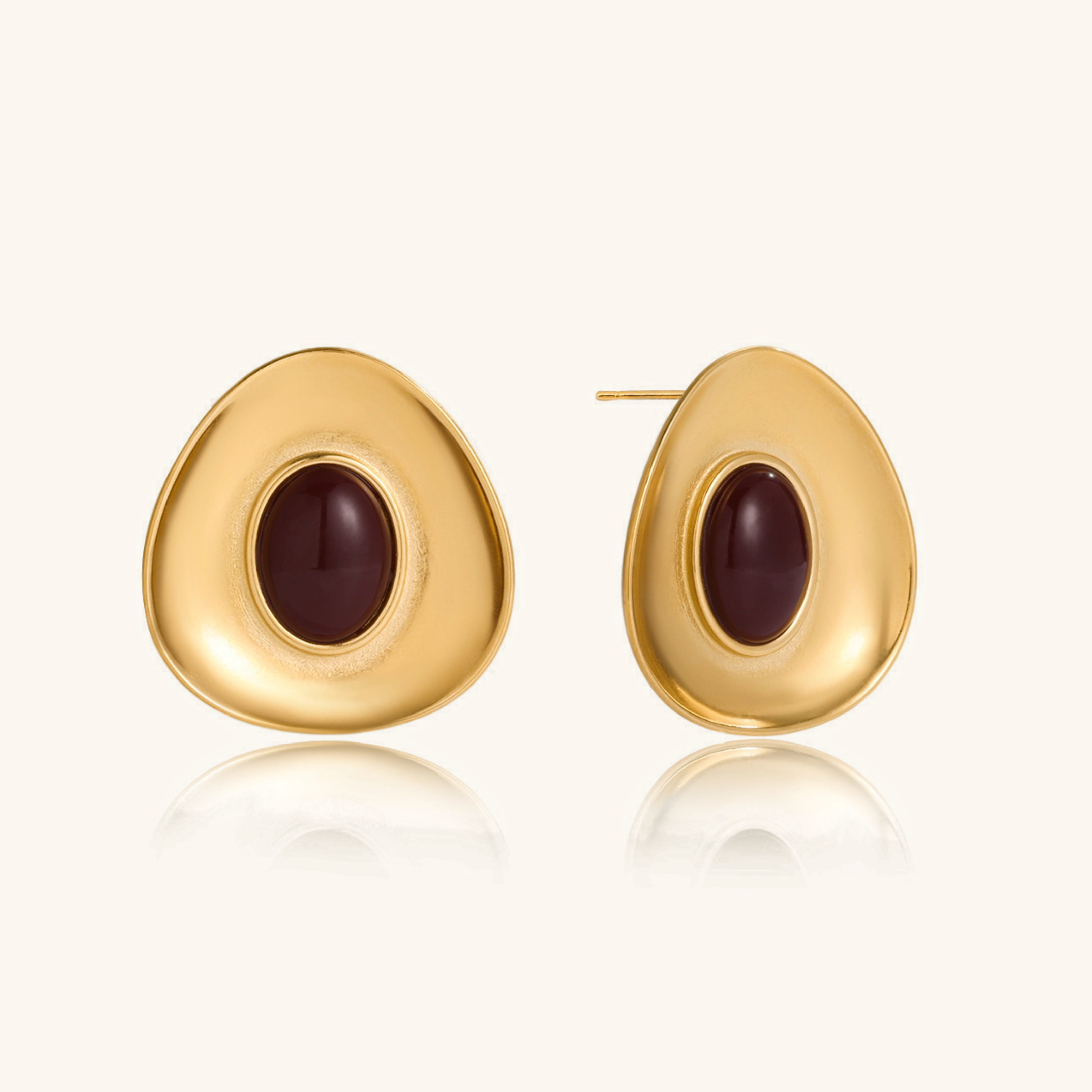 Elegant Orissa Gold Enamel Drop Earrings