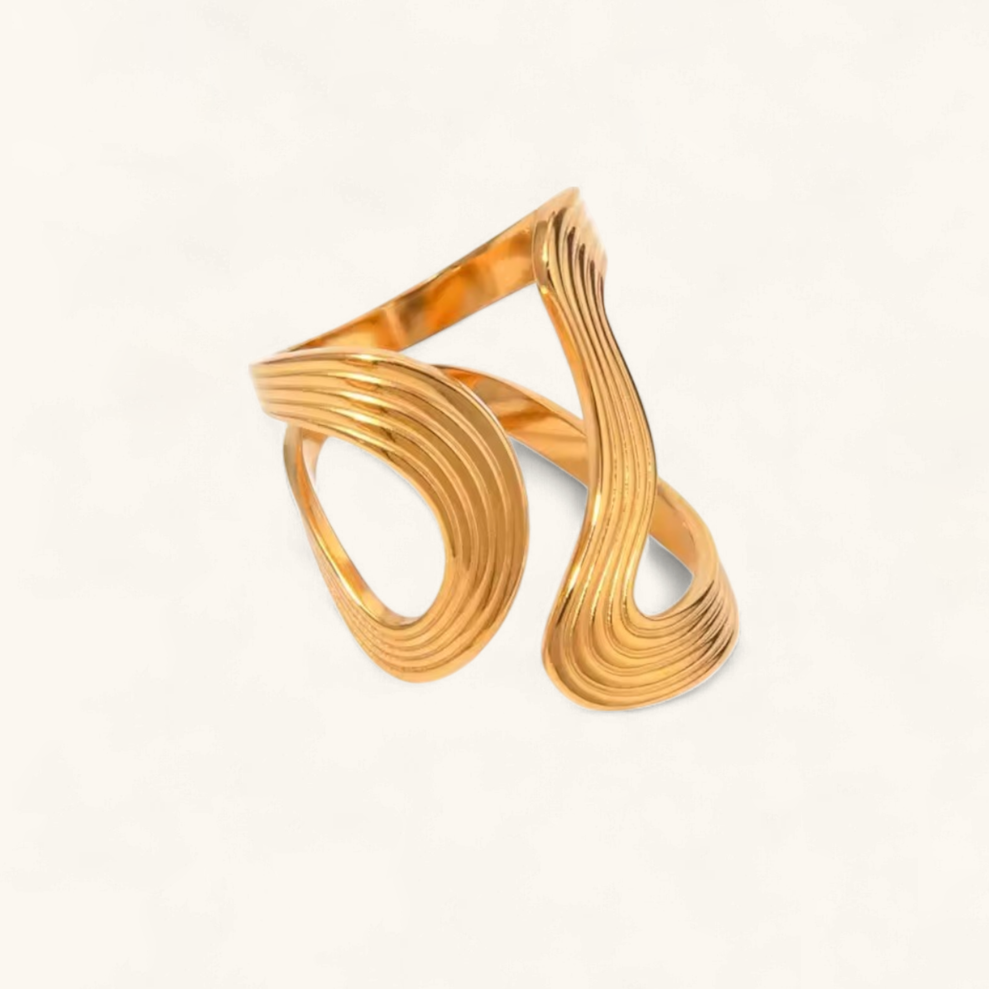 Kinetic Twist Gold Ring