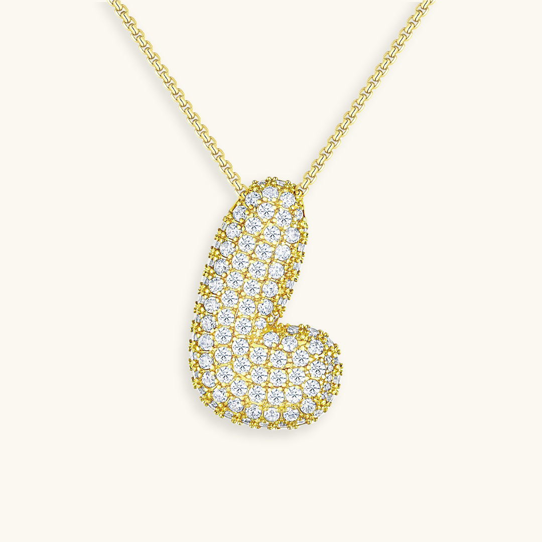 Bespoke Diamond Initial Pendant Necklace