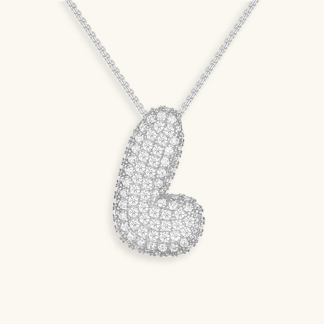 Bespoke Diamond Initial Pendant Necklace