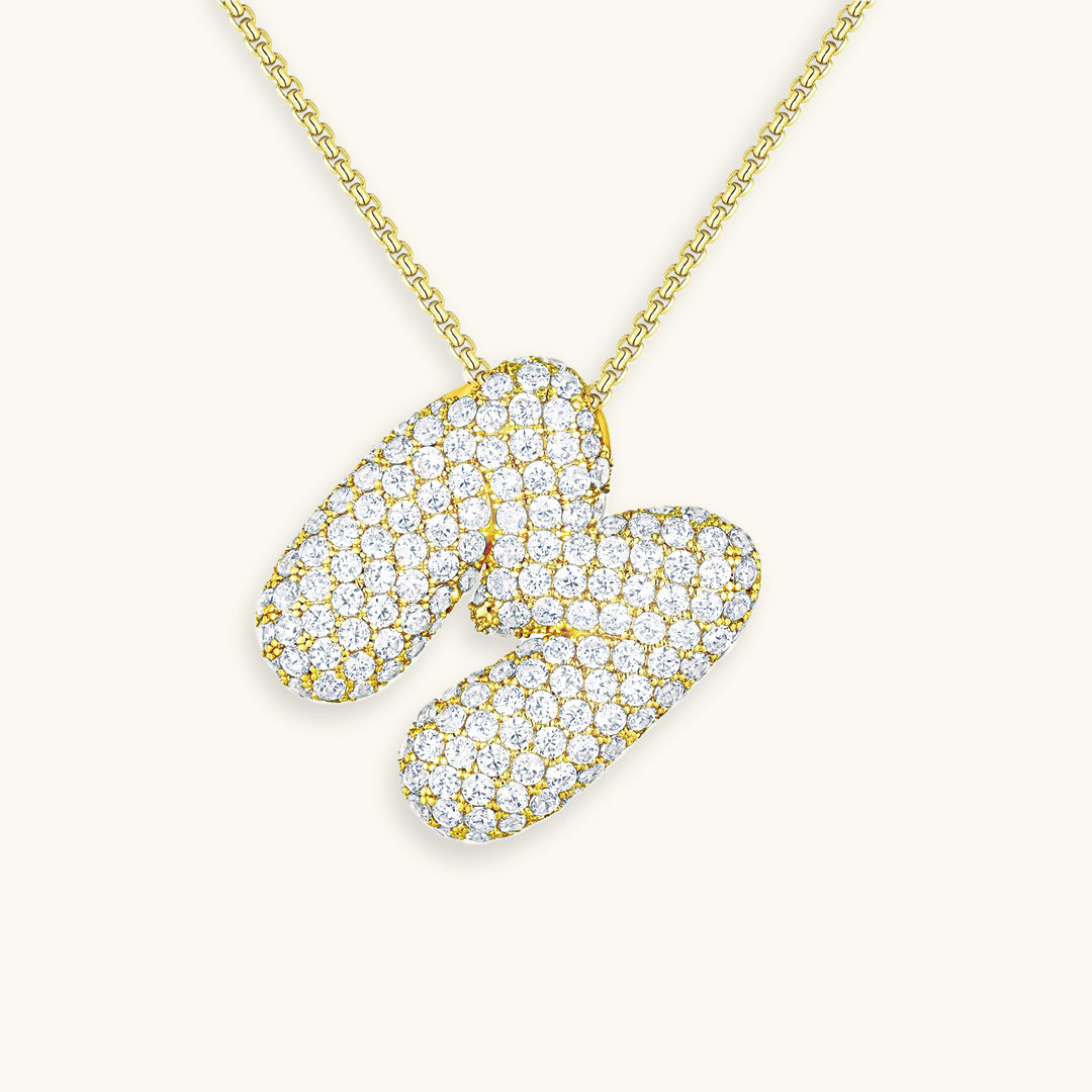 Bespoke Diamond Initial Pendant Necklace