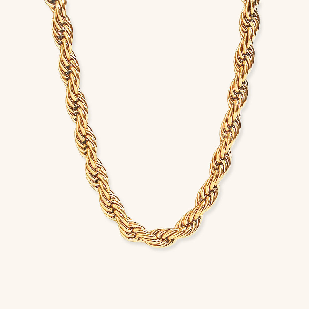 Mila Twisting Gold Chain Necklace