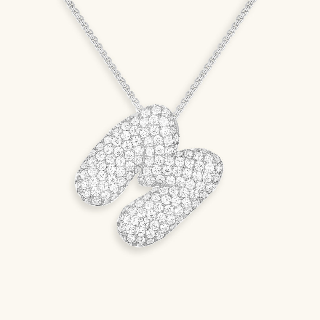 Bespoke Diamond Initial Pendant Necklace