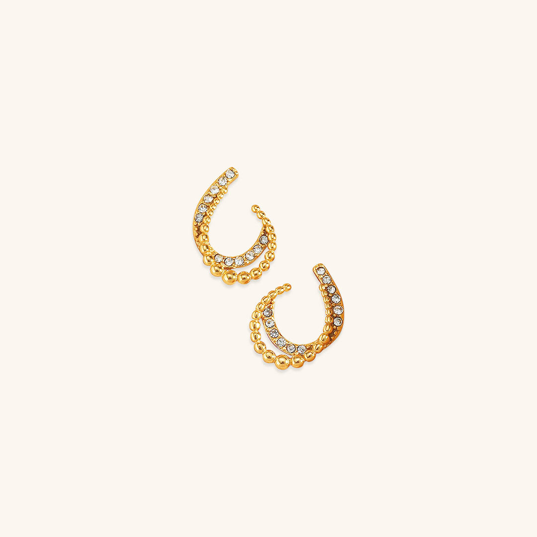 Luxe Radiance Gold Earrings