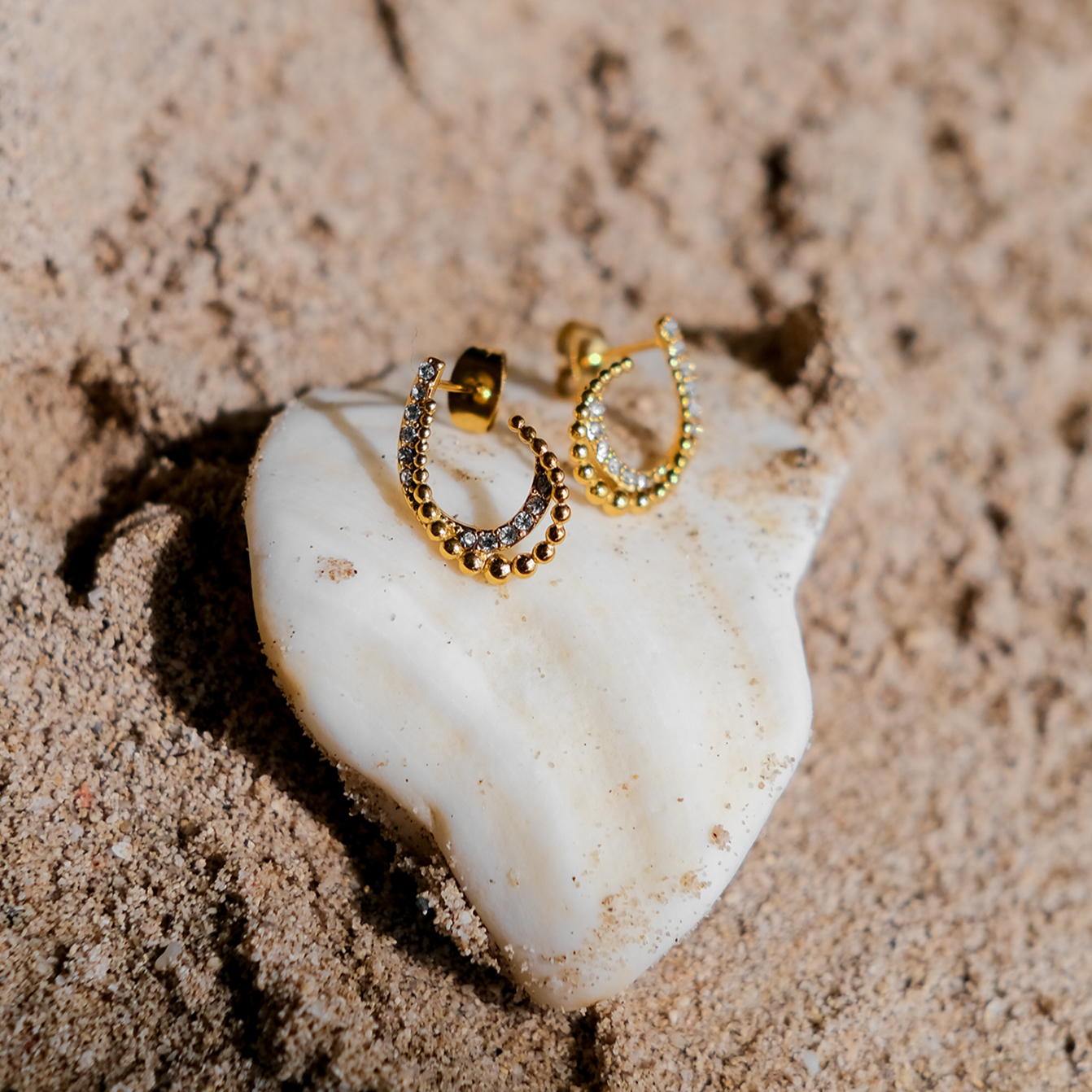 Luxe Radiance Gold Earrings