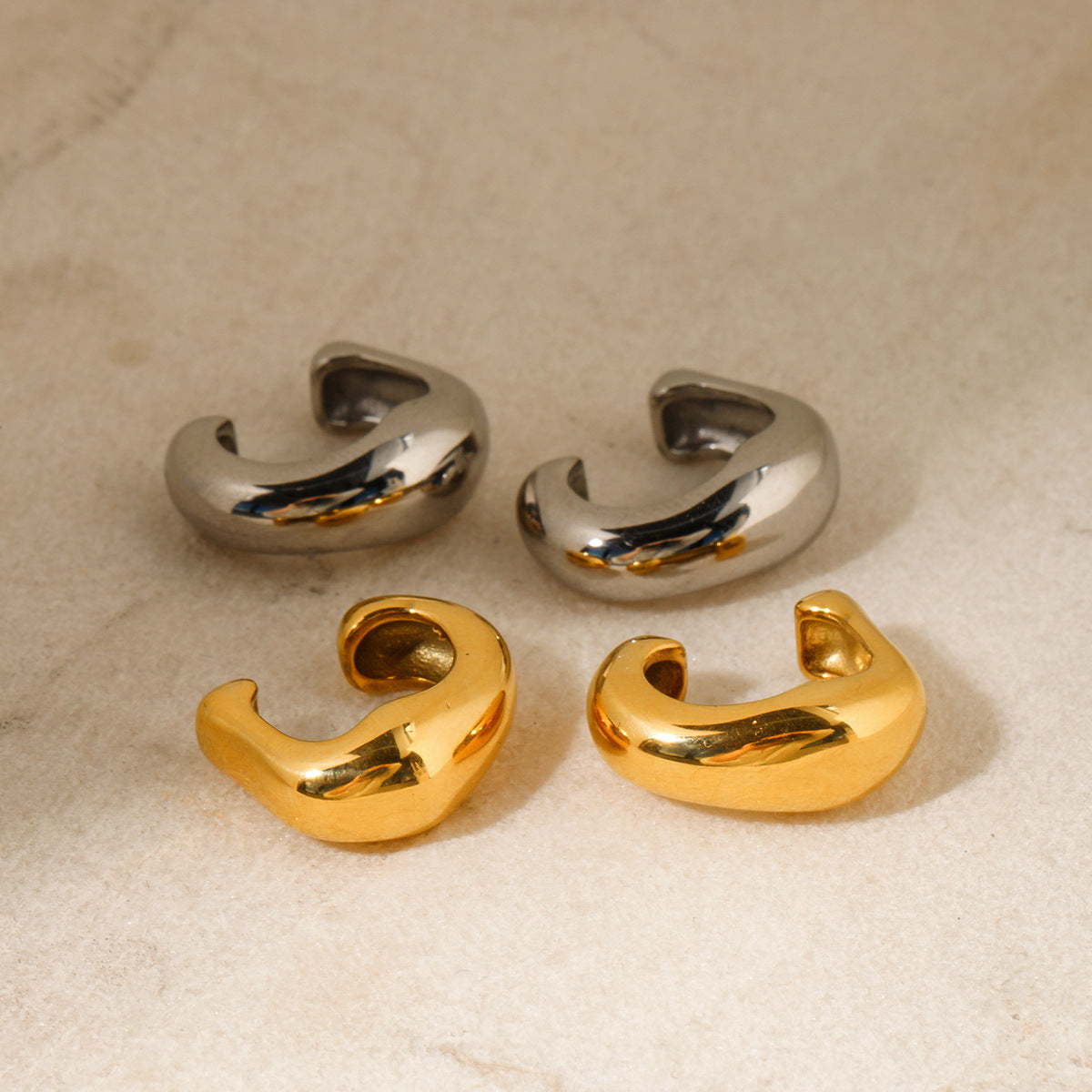 Fabienne Irregular Gold Ear Cuff