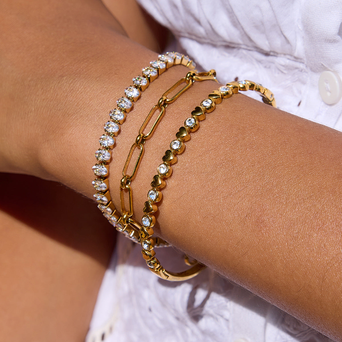 Sparkling Oval Tennis Bracelet