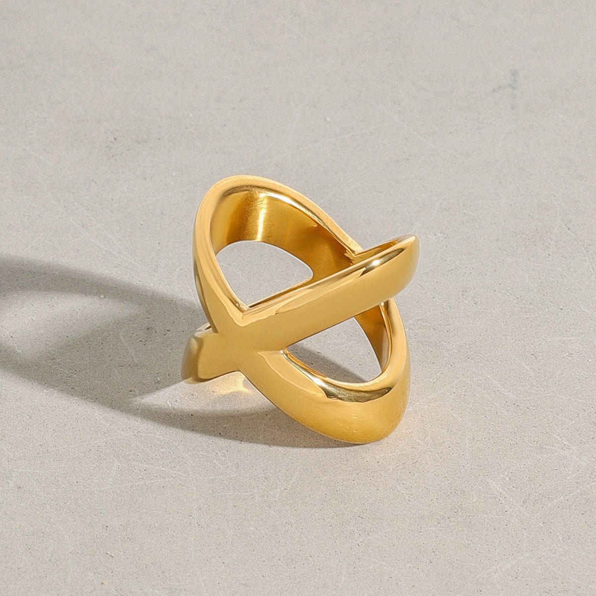 Faithful Gold Cross Ring