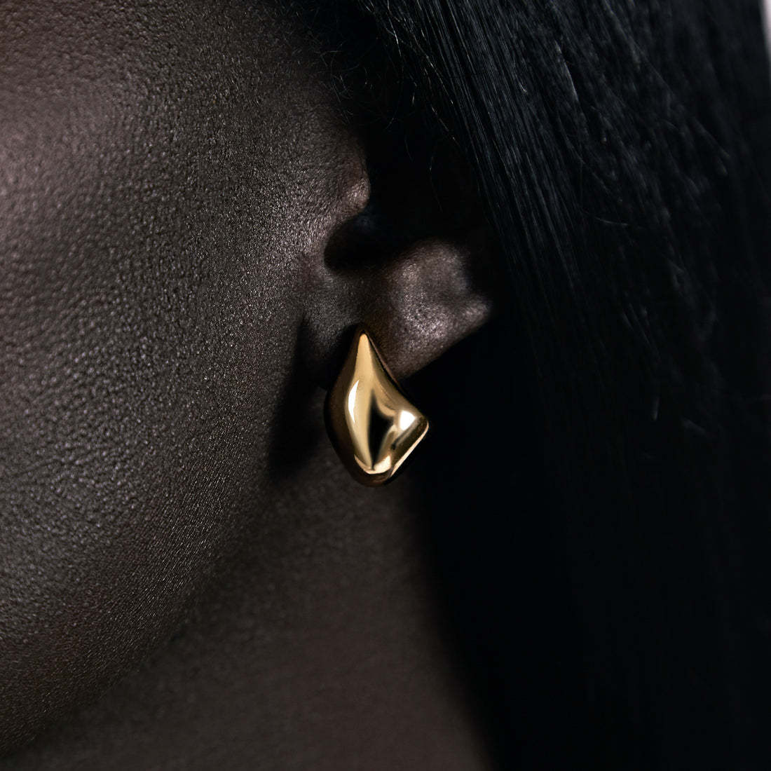 Elegant Bean Drop Earrings