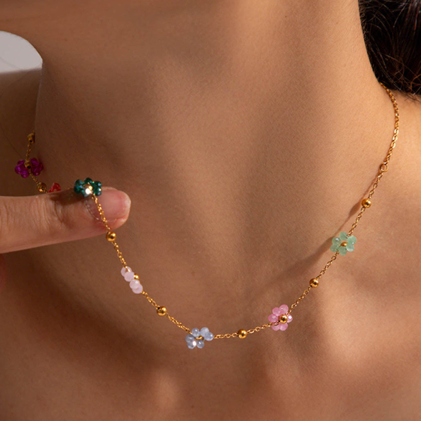 Spring Bloom Gold Necklace