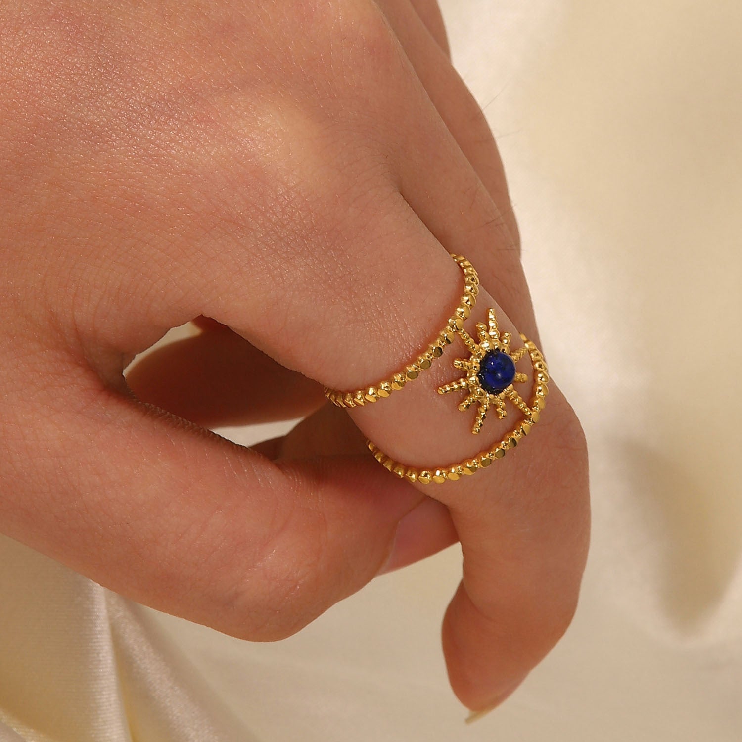 Celestial Sparkle Gold Ring