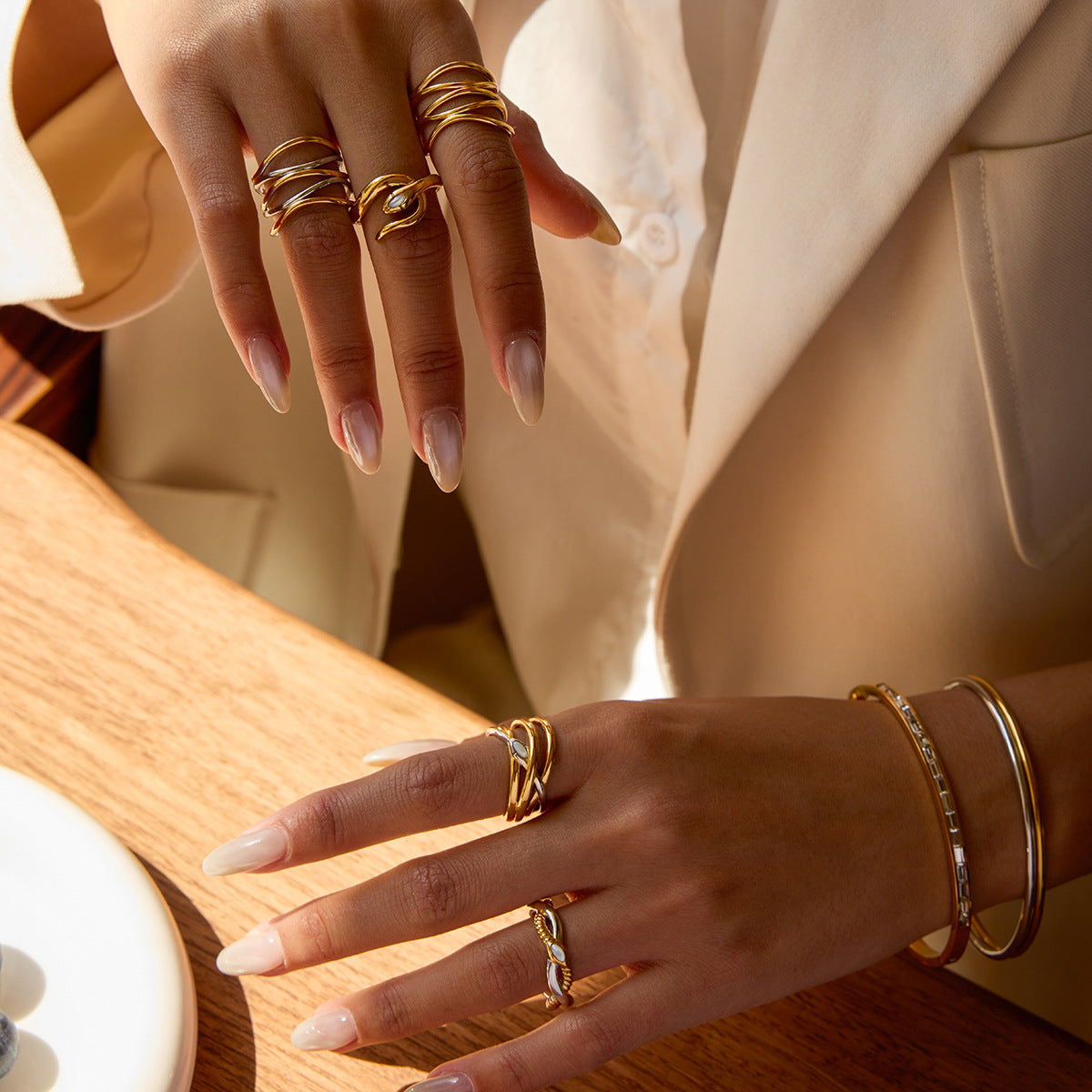 Twisted Elegance Ring