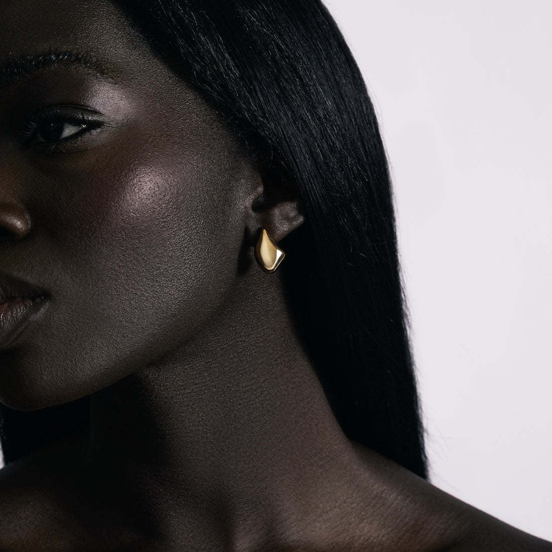 Elegant Bean Drop Earrings