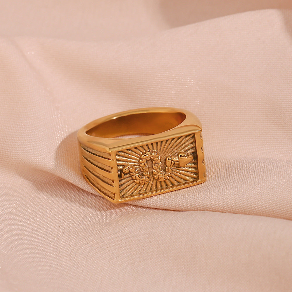 Serpent's Embrace Gold Ring