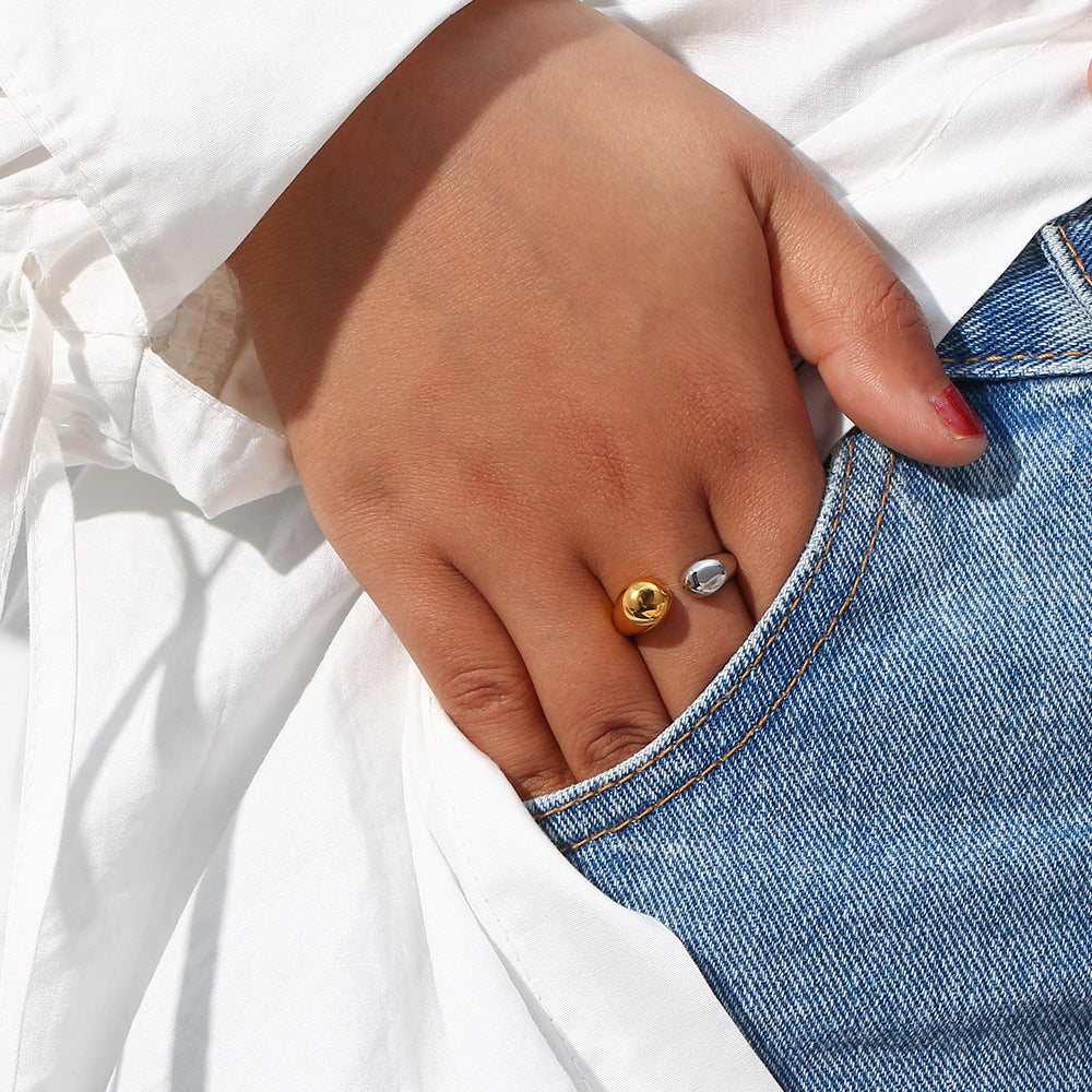 Nova Two-Tone Gold Band