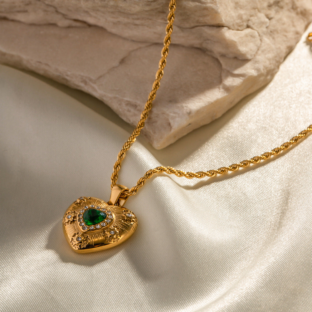 Aethelred Radiant Emerald Necklace