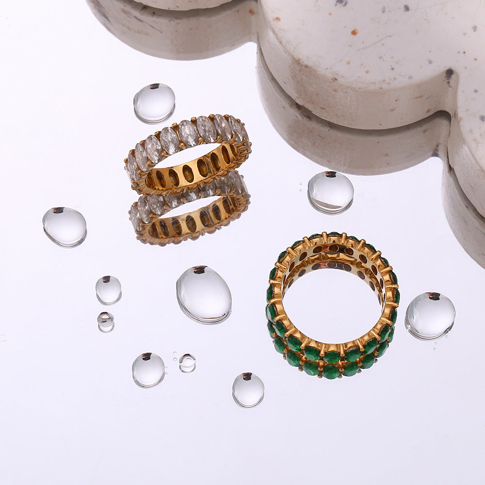 Antoinette Emerald Gold Ring
