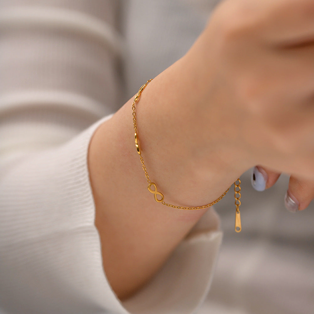 Infinite Gold Chain Bracelet