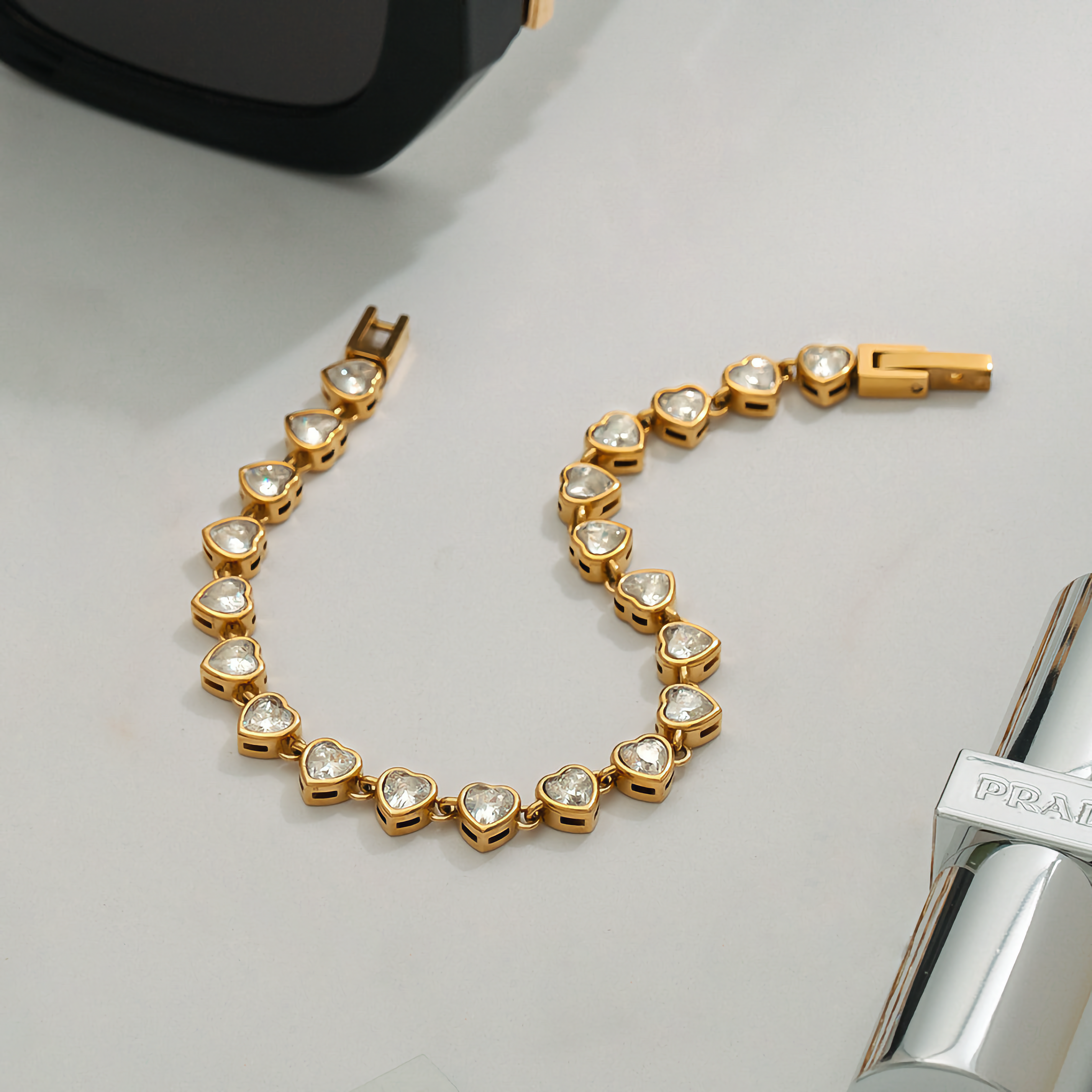 Radiant Heart Tennis Bracelet