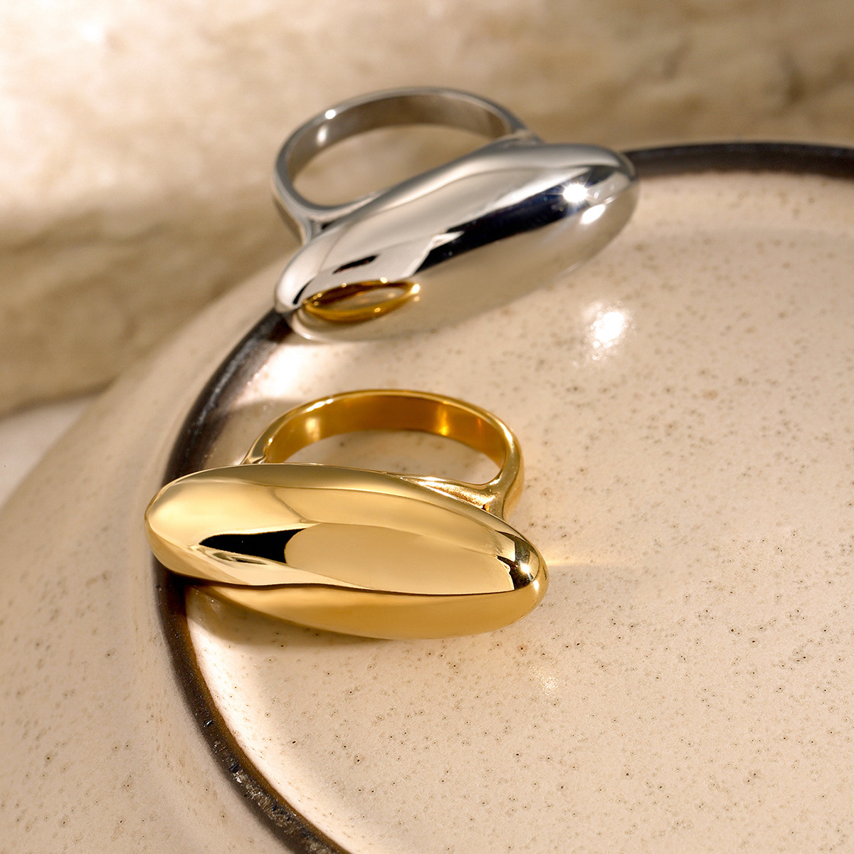 Lenora Oval Stone Statement Ring