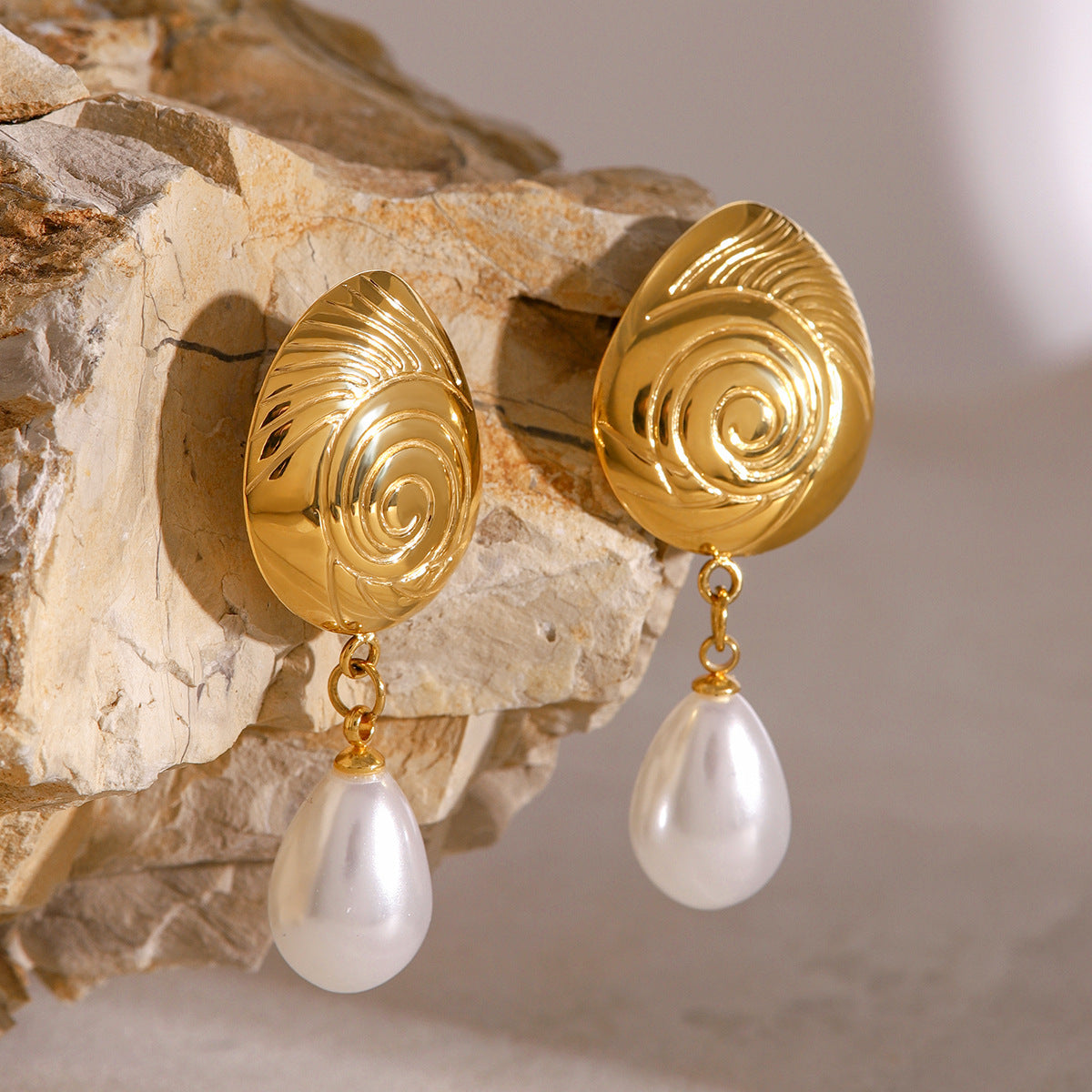 Nautical Pearl Studs