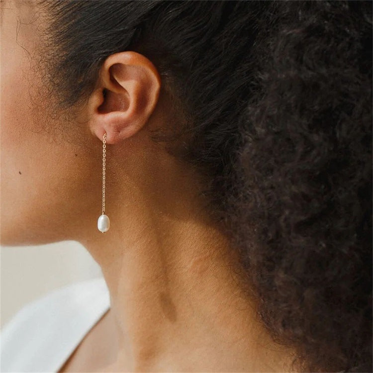 Pearl Drop Elegance Earrings