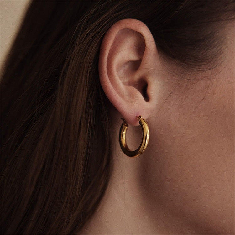 Chunky Gold & Silver Statement Hoops