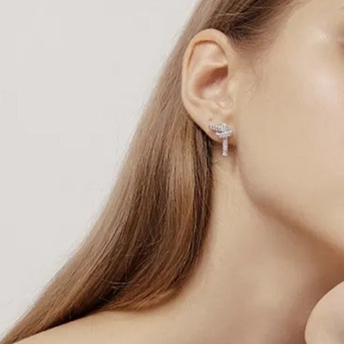 Elegance Knot Diamond Earrings