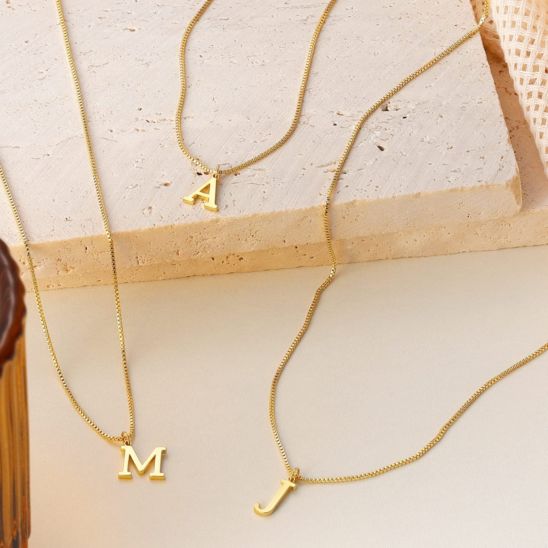 Personalized Initial Gold Necklace