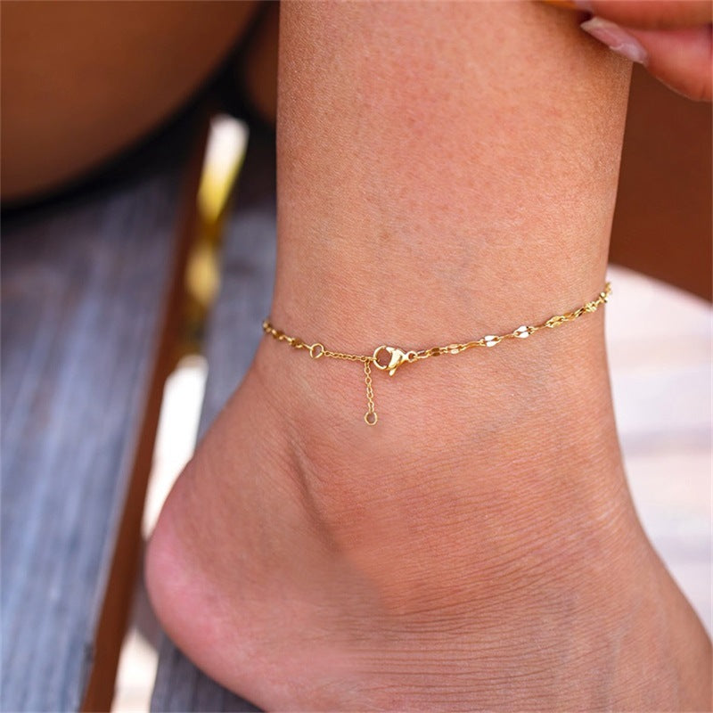 Elegant Gold Chain Anklet