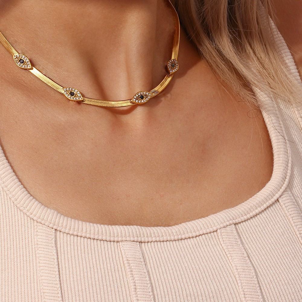 Aura Evil Eye Gold Chain