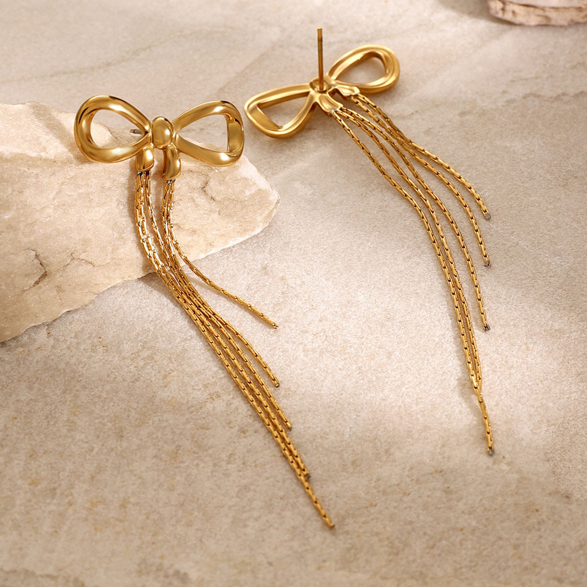 Yvette Graceful Bow Earrings