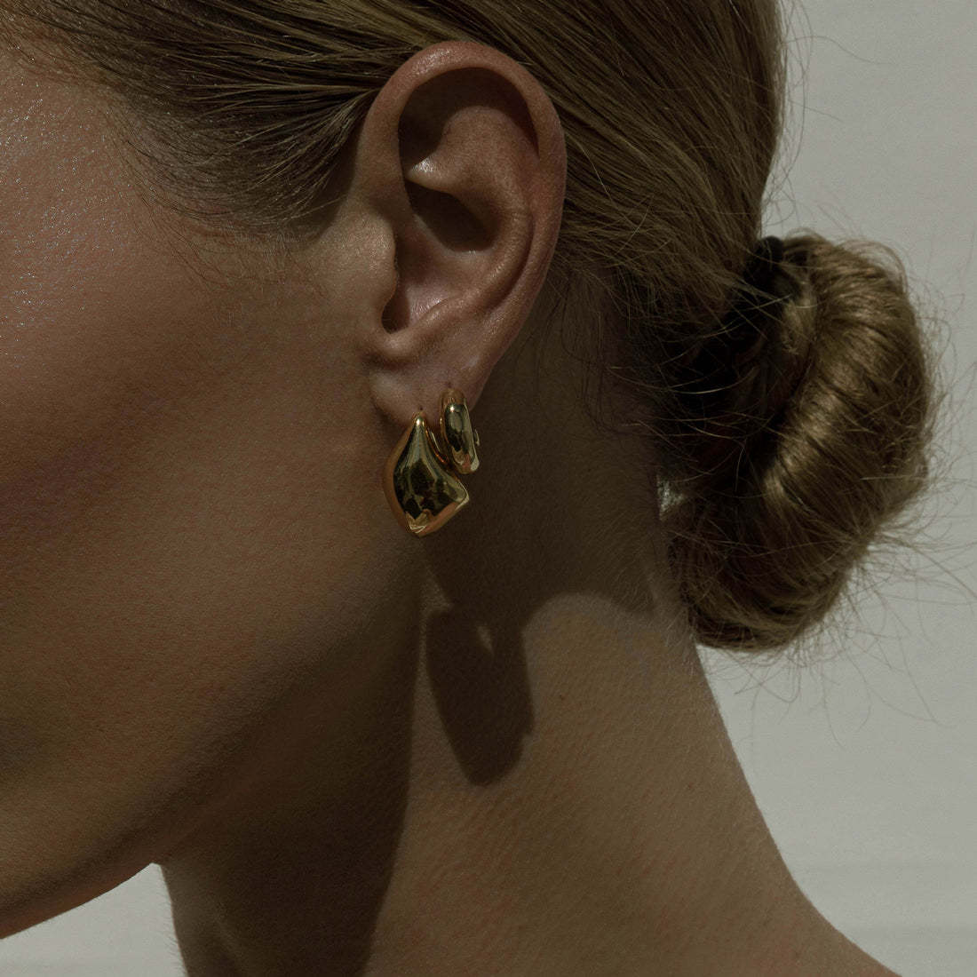 Elegant Bean Drop Earrings